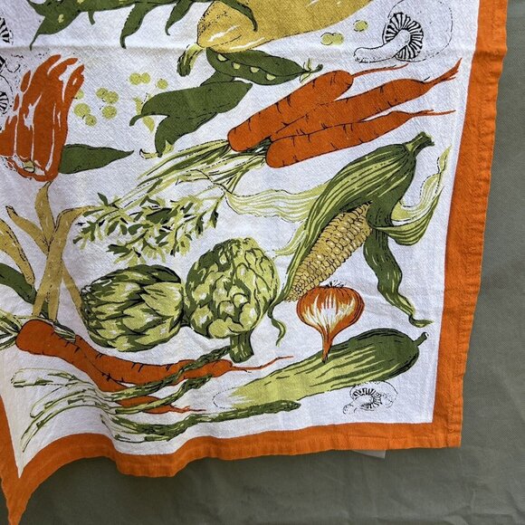 FETE 100% Cotton Harvest Plant Gardening Dish Tea Towel Fall Autumn Print - Picture 5 of 8